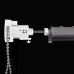 Привод вращения «Мадрид» 1:2,6 со стопорным кольцом 5х5 мм Белый (OLEXDECO)