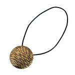 Клипса магнитная «Аванти» ø6 см для легкого и среднего веса штор на кожаном шнуре 38 см (А)