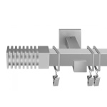 Однорядный стеновой карниз для штор «Зебрано» (20 ХМ 400)