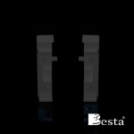 Плитка подкладочная высокая для С-образной направляющей UNI 2 Besta Темно-серый 