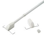 Карниз-кафе «Спринг» белый (12 мм 55-85)