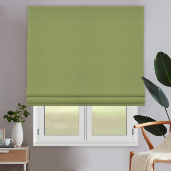 Римская штора белый подъем. мех. «Монро» Dim-out Оливковый («Вена» L=100 см H=170 см)
