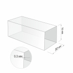 Рукав блистерный ПЭТ 50х50 мм Бухта (термопластик)