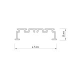 Профиль монтажный MGS L= 6 м Белый