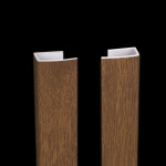 Направляющая С-образная UNI 2 алюминиевая L= 4 м Золотой дуб