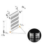 Заглушка для трубки нижней 12 мм «Мини День-Ночь» Besta (Прозрачная)