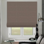 Римская штора черный подъемный механизм индивидуальный размер «Валенсия» Blackout Темно-серый