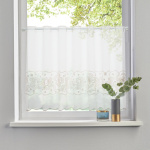 Штора-кафе «Flowers» беж высота 60см (Ширина 190см)