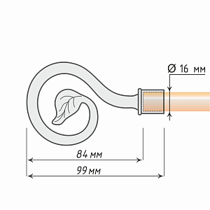 изображение наконечник «лукка» на olexdeco.ru