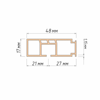 изображение однорядного пластикового карниза на olexdeco.ru