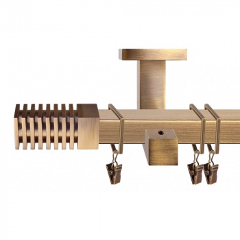 изображение однорядный потолочный карниз для штор «зебрано» на olexdeco.ru