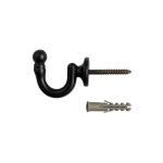 Крючок винтовой 35 мм (ЧМ)