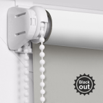 Рулонная штора «Мини» Селена Blackout/Фарфор