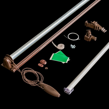 Механизм для рулонной шторы «Мини День-Ночь» коричневый