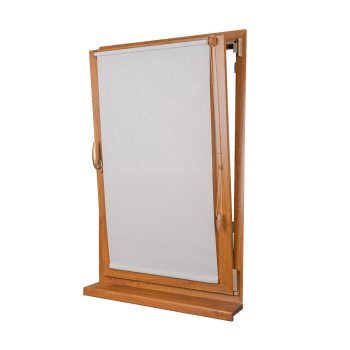 Рулонная штора «Мини» фурнитура Золотой дуб. Ткань коллекции «Родонит» Муссон