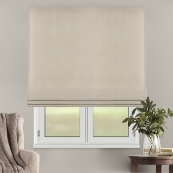 Римская штора белый подъем. мех. инд. размер «Лен» Капучино (Вена)