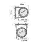 Рулонная штора «Мини» Шелк/Мокка (43 х 170)