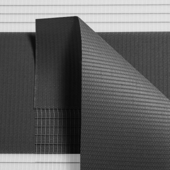 Ткань для рулонных штор «День-ночь» коллекция «Соло» Темно-серый