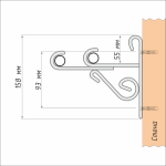 Кронштейн «Винтаж II» (16/16 БЗА)