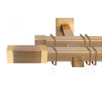 Двухрядный стеновой карниз для штор «Квадро» (20 А 200)