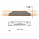 Соединитель для круглых карнизов (25)