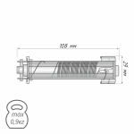 Каретка «Мадрид» / «Милан» click fix с белым шнуром L=3,0 м