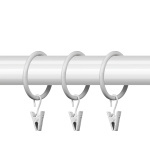 Кольцо 25 круглое с зажимом упак. 10 шт (БГ)