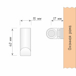 Карниз-кафе «Спринг» сатин (12 мм 55-85)