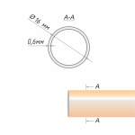 Труба гладкая 16 мм (ХМ 200)