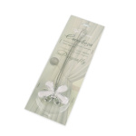 Клипса магнитная «Стрекоза» размер 7 см для легкого и среднего веса штор с тросом 38 см (Ваниль)