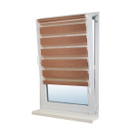 Рулонная штора «Мини День-ночь» Саванна/Корица