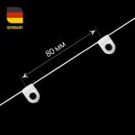 Бегунок на шнуре поворотный LD2 «Волна» шаг 80 мм широкий паз