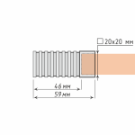 Наконечник «Зебрано» (20х20 ХМ)