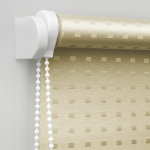 Рулонная штора «Стандарт» Квадро/Бисквит (100 х 170)