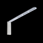 Кронштейн стеновой регулируемый с заглушкой 210х70х18 мм (Белый)