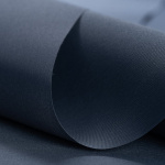 Рулонная штора «Toledo» ø28 фурнитура Черная. Ткань коллекции «Плэин» Сапфировый