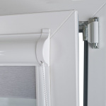 Рулонная штора «UNI 1 День-Ночь» фурнитура Белая. Ткань коллекции «Саванна» Муссон