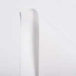 Рулонная штора «UNI 2» фурнитура Темно-серая. Ткань коллекции «Топ» Белый