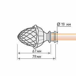 изображение наконечник «шишка плюс» на olexdeco.ru