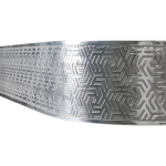 фото декоративная планка «арабеска» серебро графит в интернет-магазине Олексдеко