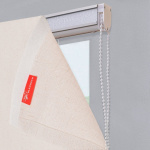 Римская штора белый подъем. мех. «Лен» Молочно-кремовый («Мадрид» L=150 см H=170 см)