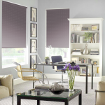 Рулонная штора «Мини» Квадро/Слива (73 х 170)