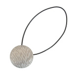 Клипса магнитная «Аванти» ø6 см для легкого и среднего веса штор на кожаном шнуре 38 см (ХМ)