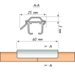 Соединитель для профиля «Отель» Белый (Металл)