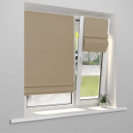Римская штора «Тулон» индивидуальный размер «Монро» Dim-out Бежевый