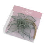 Клипса магнитная «Лилия» размер 15 см для легкого веса штор со шнуром 38 см (Муссон)