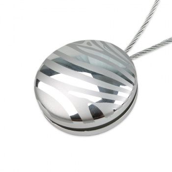 изображение клипса магнитная «зебра» ø4,5 см для легкого и среднего веса штор с тросом 60 см на olexdeco.ru