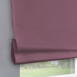 Римская штора черный подъемный механизм индивидуальный размер «Монро» Dim-out Брусничный