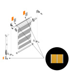 Скотч двухсторонний 29х50 мм «Super Strong» для платформы рулонной шторы