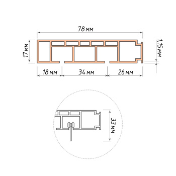 изображение двухрядный потолочный пластиковый карниз «olexdeco» на olexdeco.ru